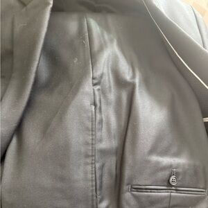 Men’s suit, size 38/40/dark blue, very professional, cuffed pants